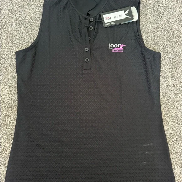 Antigua Women's Black Sleeveless golf Top - Picture 1 of 5